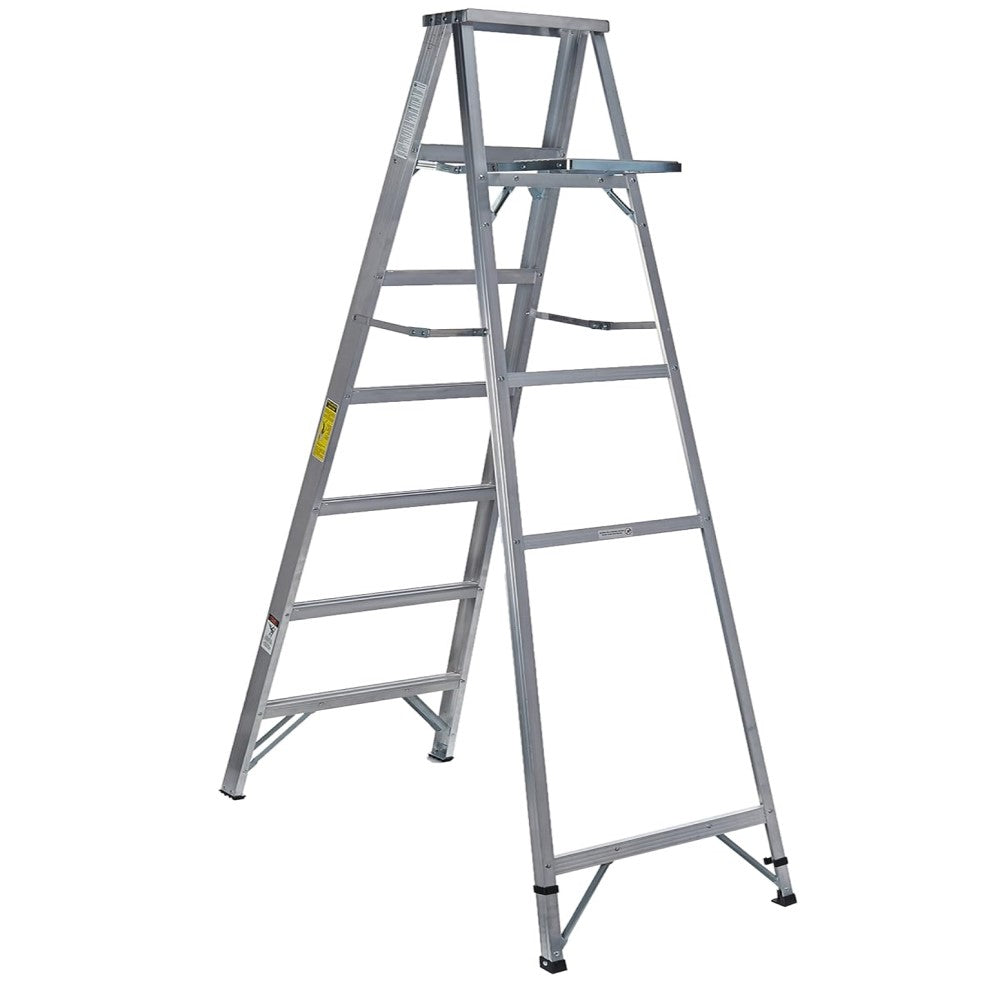 ESCALERA TIPO TIJERA 100% ALUMINIO 6 PELDAÑOS *** OFRECER 16744 ***