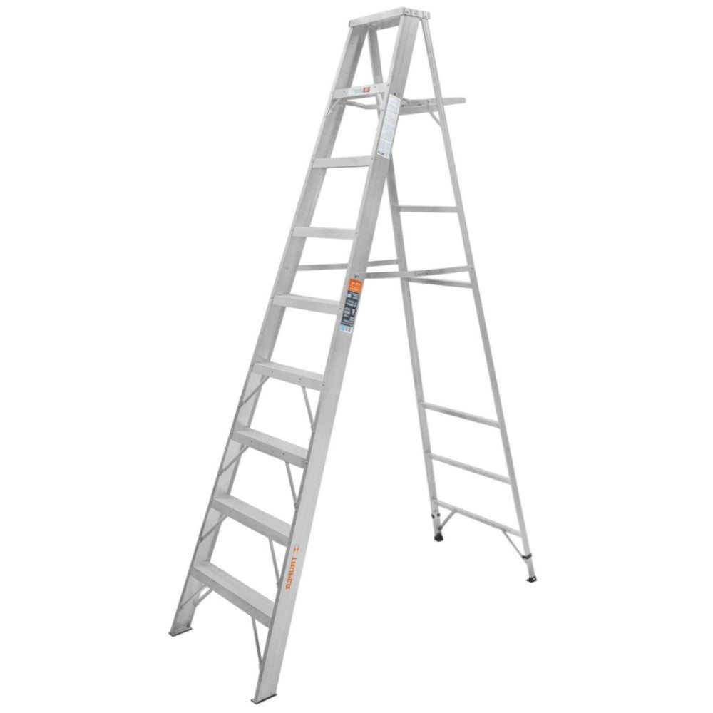 ESCALERA TIPO TIJERA 100% ALUMINIO 8 PELDAÑOS