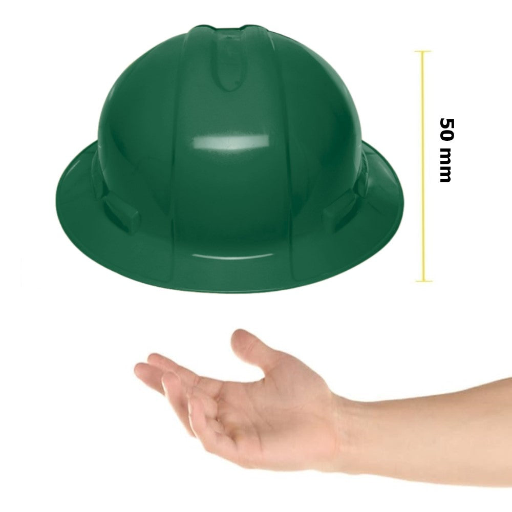 CASCO SEGURIDAD VERDE ALA ANCHA AJUSTE MATRACA CAS-VX 10572 TRUPER