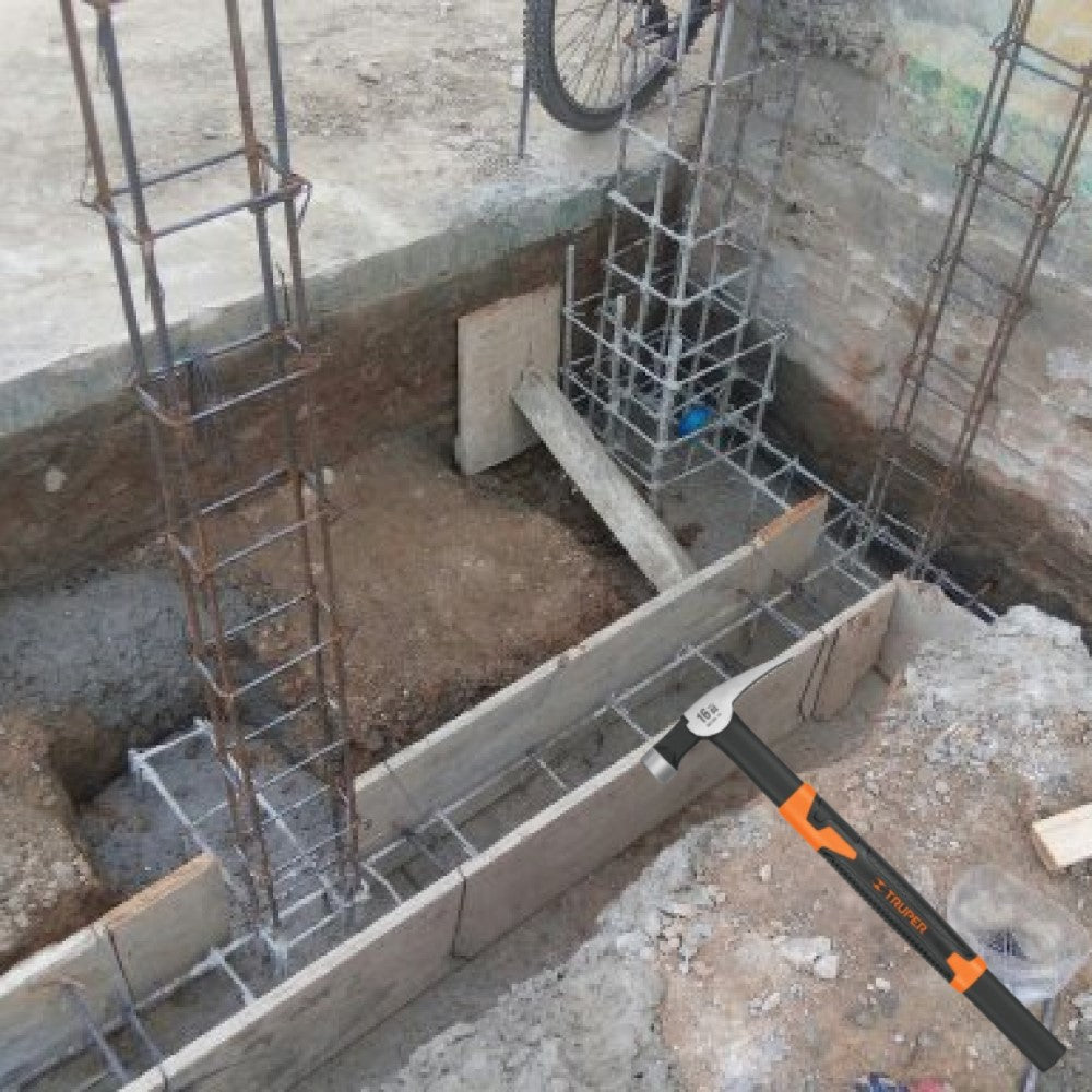 MARTILLO TUBULAR PARA CIMBRA 16OZ UÑA RECTA MANGO ACERO MCIM-16