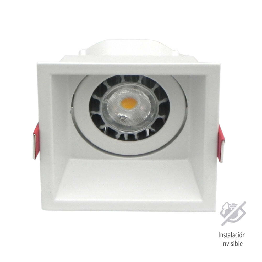 LÁMPARA EMPOTRABLE TECNOLITE URANIUM II BASE GX5.3 CUADRADO