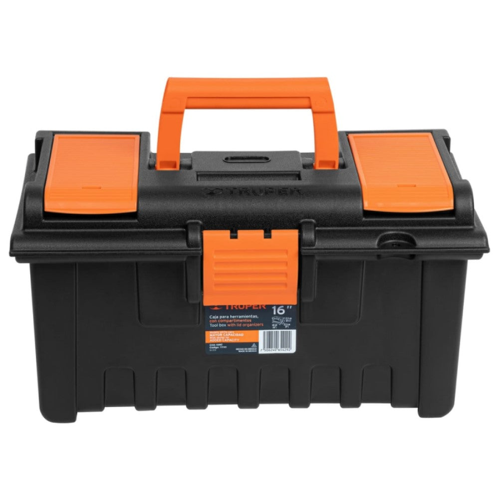 CAJA PARA HERRAMIENTA DE 16" CON COMPARTIMIENTOS CHA-16NC MCA TRUPER