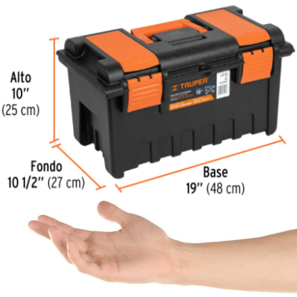 CAJA DE HERRAMIENTAS 19" C/COMPATIMIENTOS TRUPER
