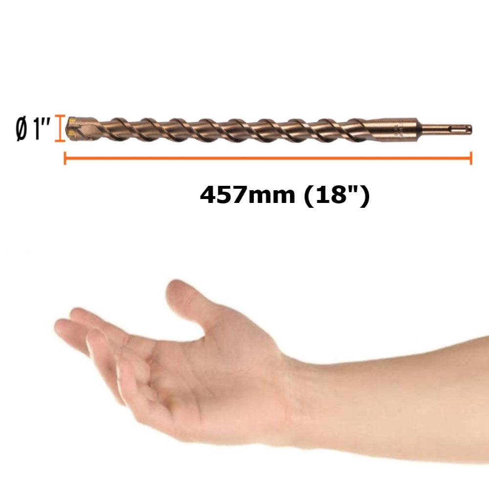 BROCA SDS PLUS 1 X 18" P/CONCRETO BS-1X18 11290 TRUPER HERRAMIENTAS