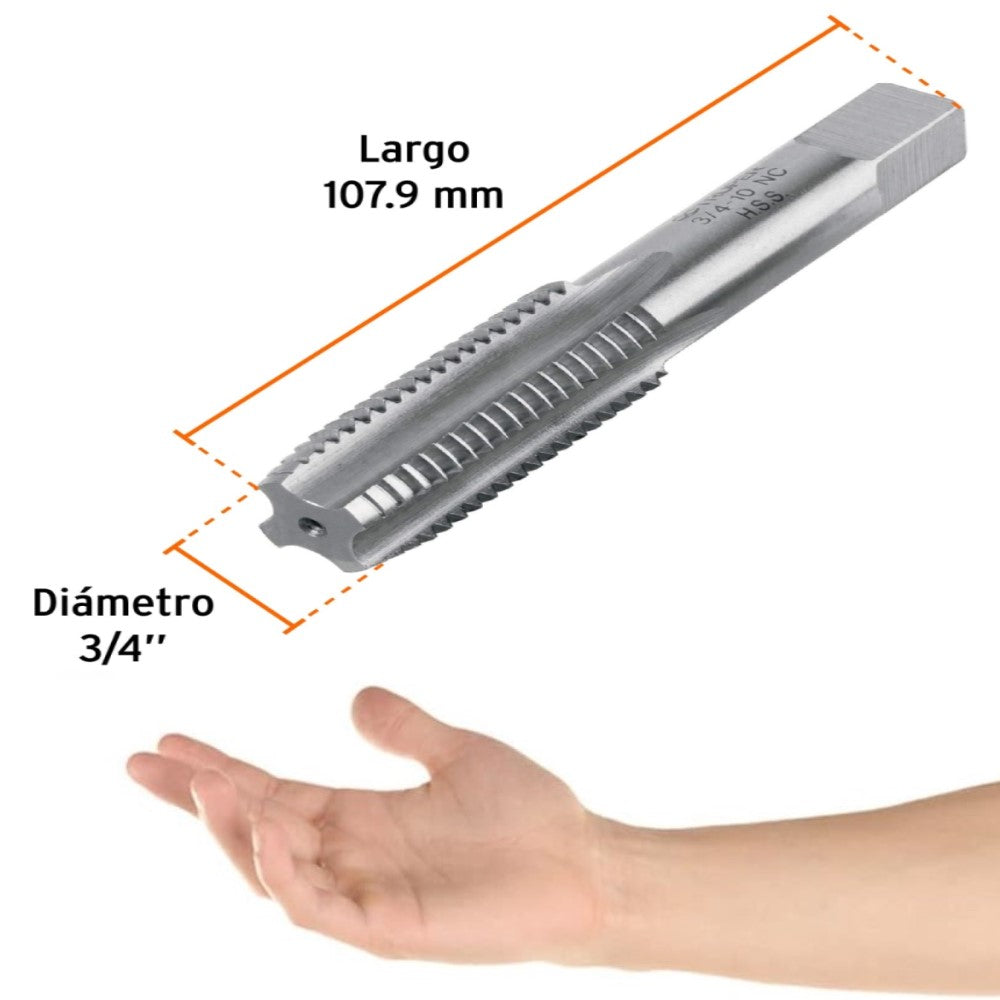 MACHUELO SEMICONICO 3/4" X 10 NC ESTUCHE INDIVIDUAL MCA TRUPER