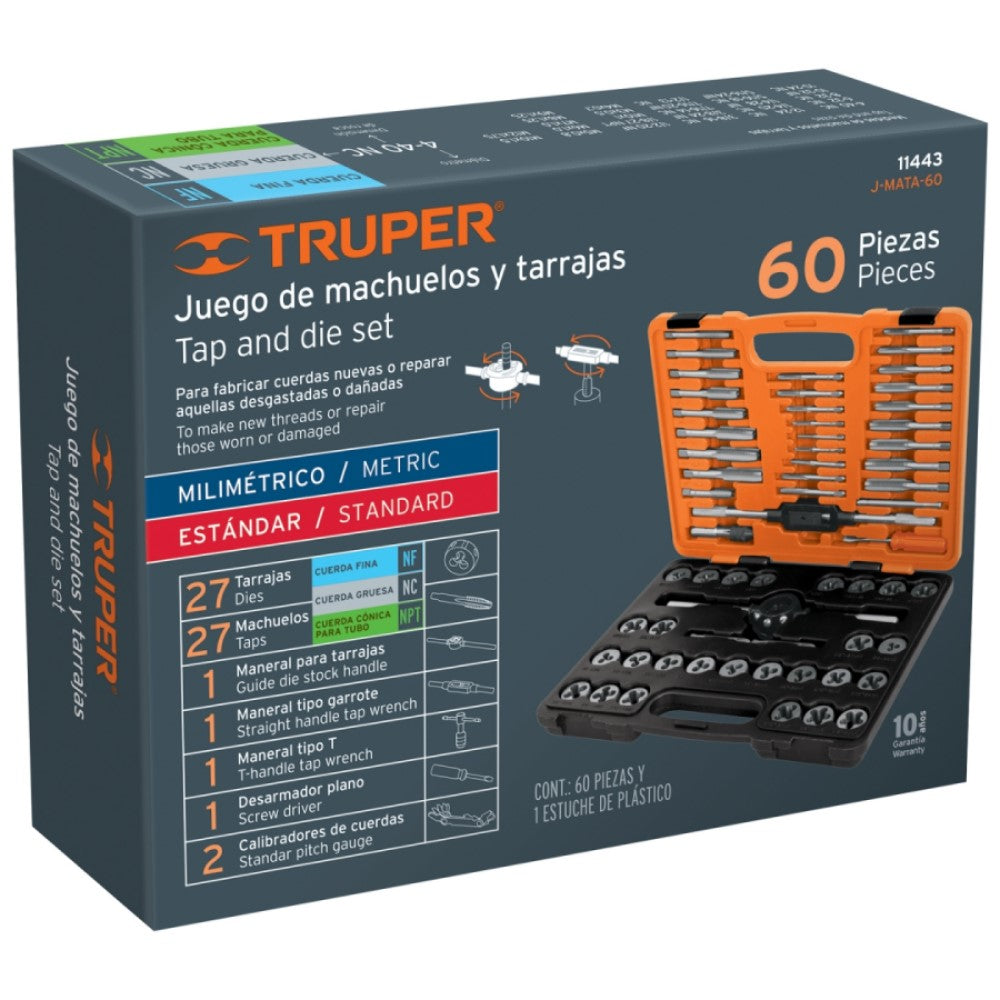 JGO. 60 PZAS MACHUELOS Y TARRAJAS J-MATA-60 11443 TRUPER