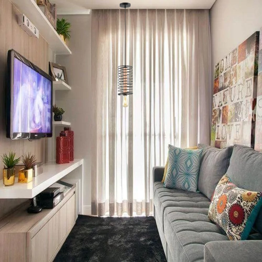 LUMINARIA COLGANTE COLOR NEGRO/COBRE 1 X 60 W CLOE