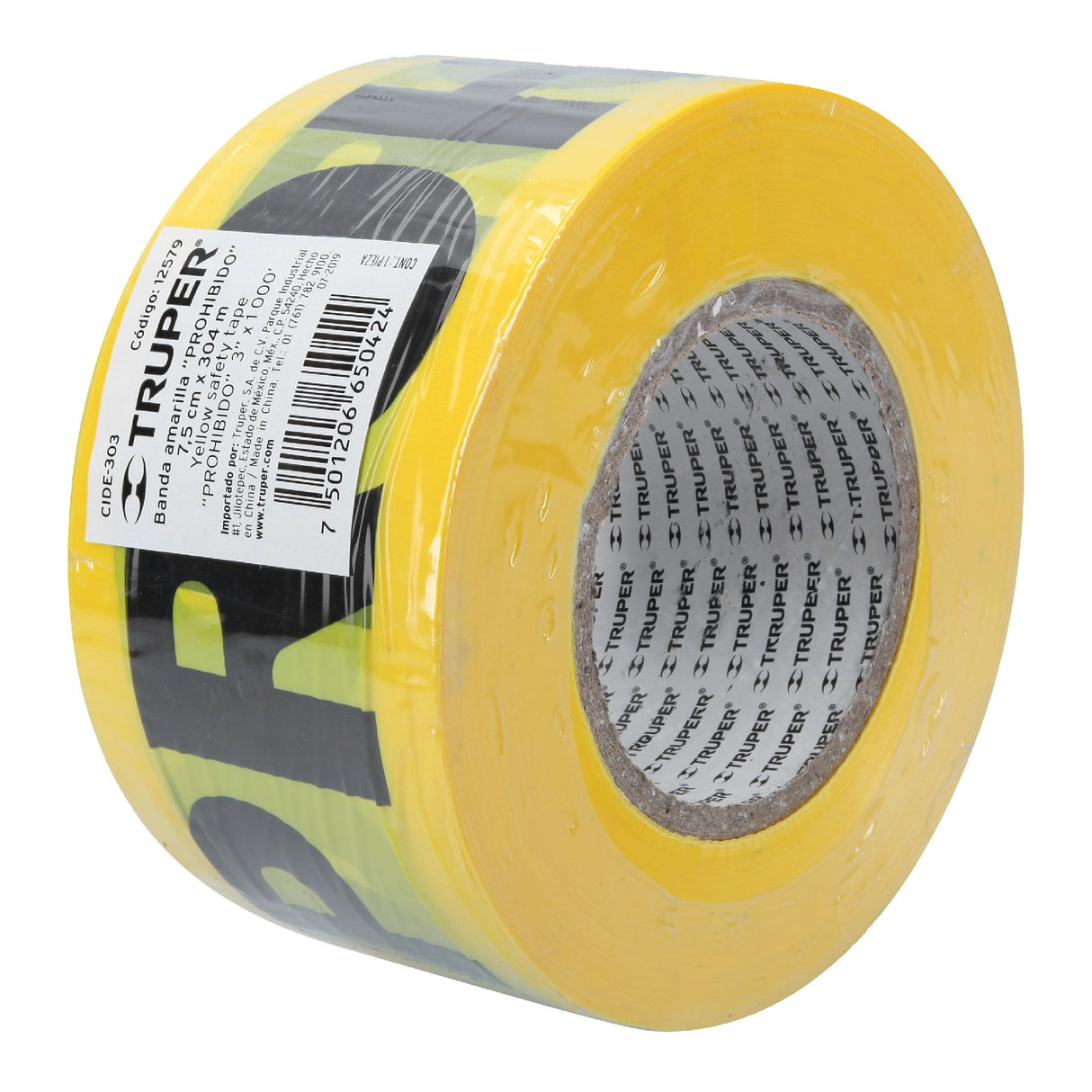 CINTA DELIMITADORA "PROHIBIDO" (304.8 M) MCA TRUPER