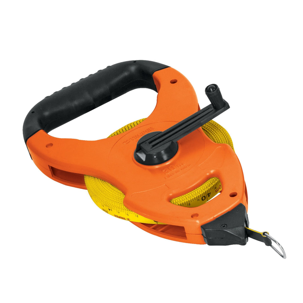 CINTA LARGA FIBRA DE VIDRIO TIPO CRUCETA 30 M METALICA MCA TRUPER CONSTRUCCION *** OFRECER CLFX30 ***