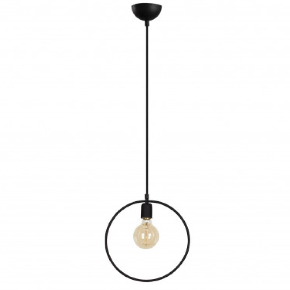 LUMINARIA COLGANTE COLOR NEGRO/COBRE 1 X 60 W ATENAS