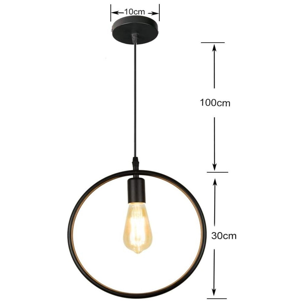 LUMINARIA COLGANTE COLOR NEGRO/COBRE 1 X 60 W ATENAS