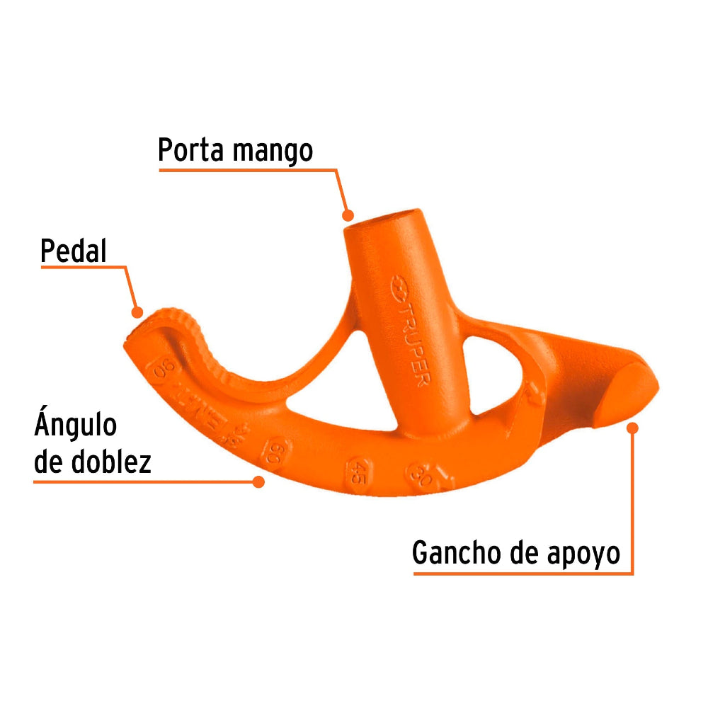 DOBLADOR PARA TUBO CONDUIT 3/4" PARA CONDUIT PARED DELGADA 3/4" Y PARED GRUESA 1/2" DOTU-5075 12846 TRUPER