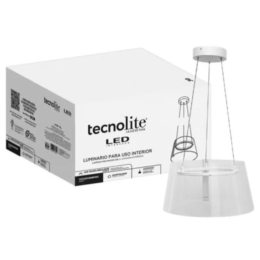 LUMINARIO INT LED 12W 100-240V 1080LM 30K BCO