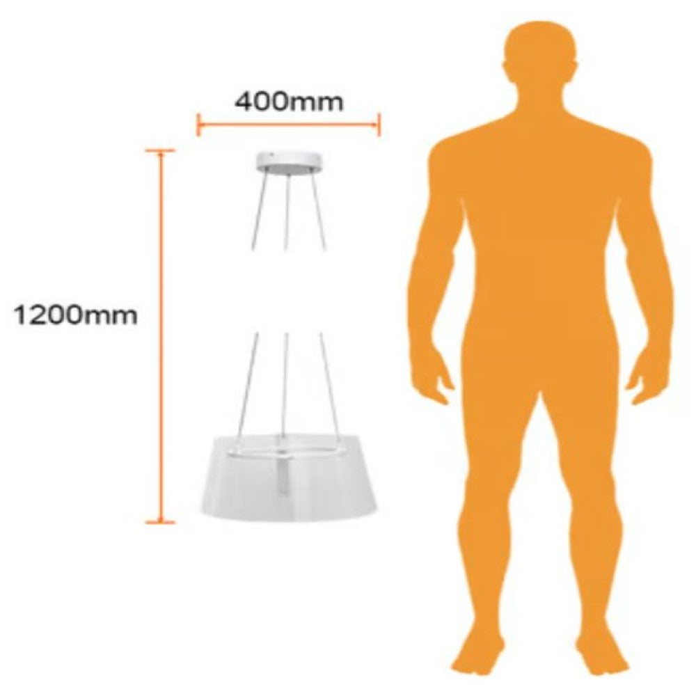 LUMINARIO INT LED 12W 100-240V 1080LM 30K BCO