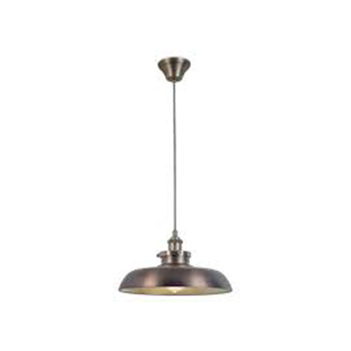LUMINARIO COLGANTE 350MM ACERO PATINE /BRONCE E26 MCA ESTEVEZ ***HAE2025***