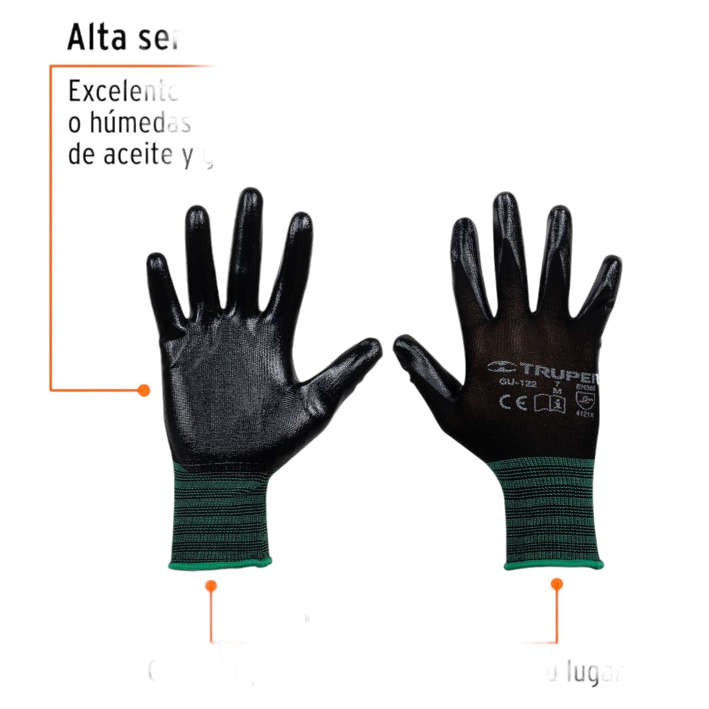 GUANTES TEXTILES NYLON TALLA "M" GU-122 13294 TRUPER