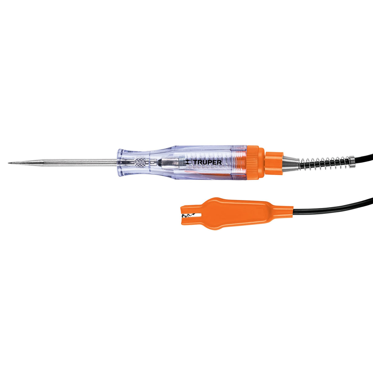 PROBADOR DE CIRCUITOS 20CMS. CON CAIMAN USO RUDO CABLE 1.5MT. PARA CORRIENTE DIRECTA Y MEDICION DE BATERIAS 12V. PROCO-20X 13985 TRUPER