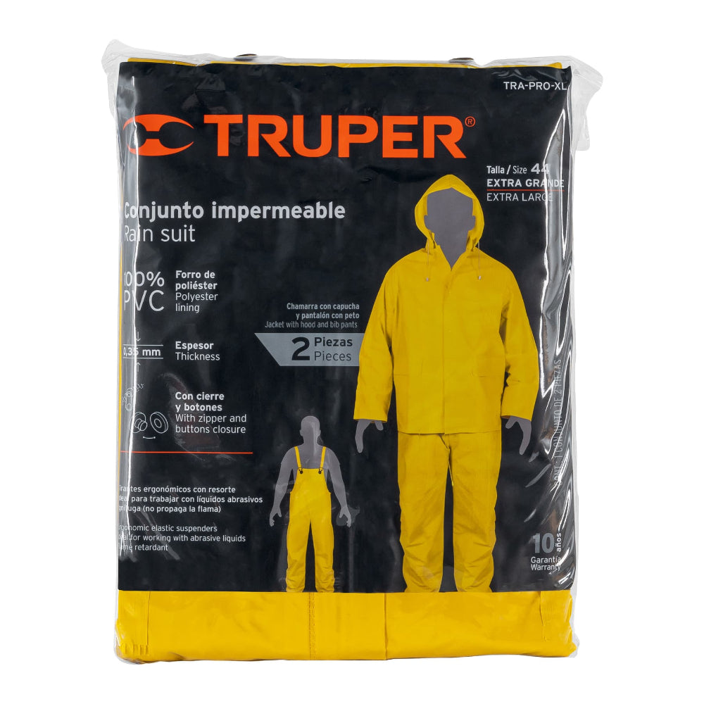 CONJUNTO IMPERMEABLE TALLA EXTRA GRANDE PVC TRUPER