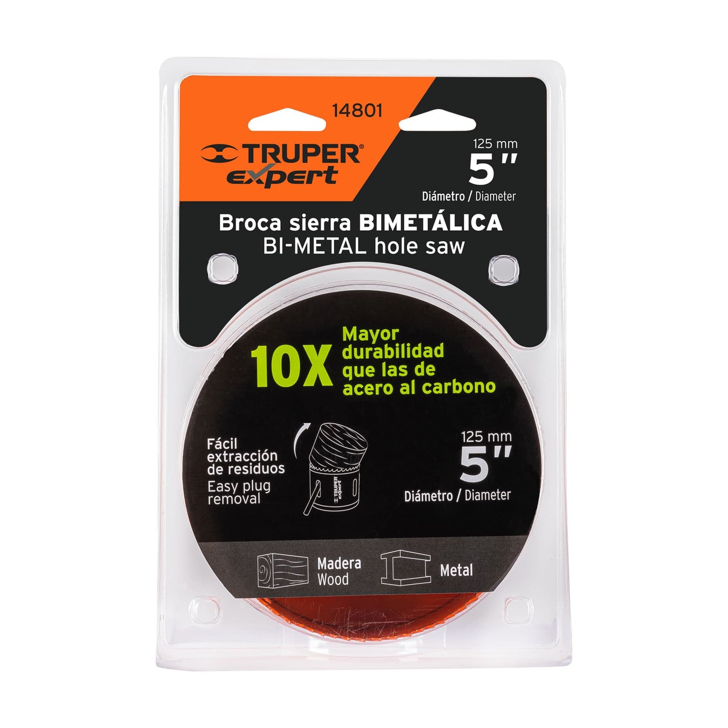 BROCASIERRA BIMETALICA 5" TRUPER TRUPER CARPINTERIA