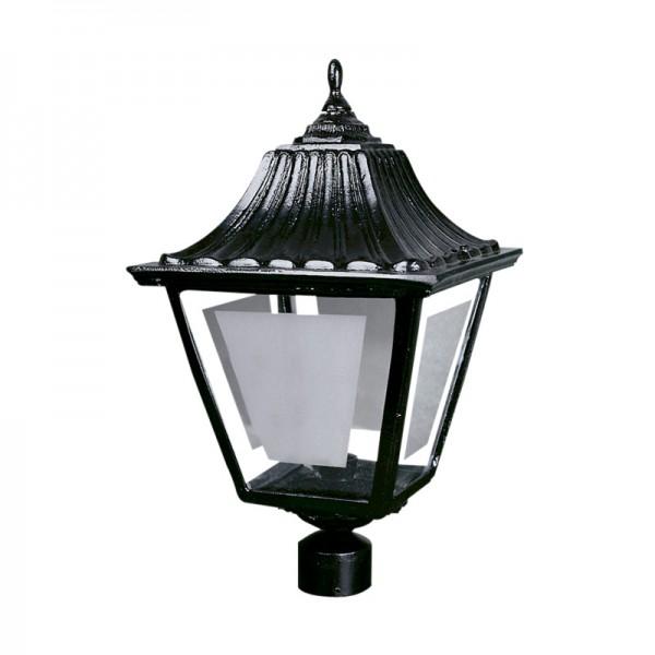 FAROL PUNTA POSTE 60W MAX E26 CHICO NEGRO CALUX