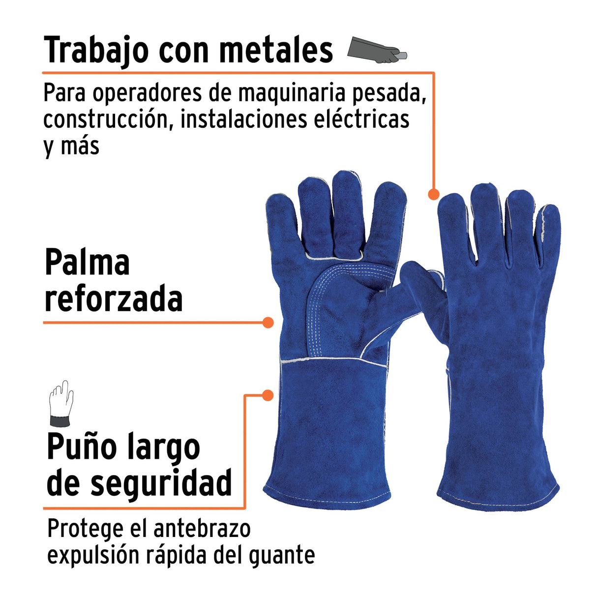 GUANTES PARA SOLDADOR MCA TRUPER SEG. INDUSTRIAL
