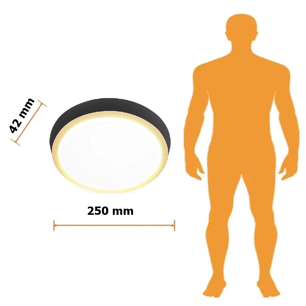 LAMPARA LED DE INTERIOR 15W 100-240V NEGRO PADANG I TECNOLITE