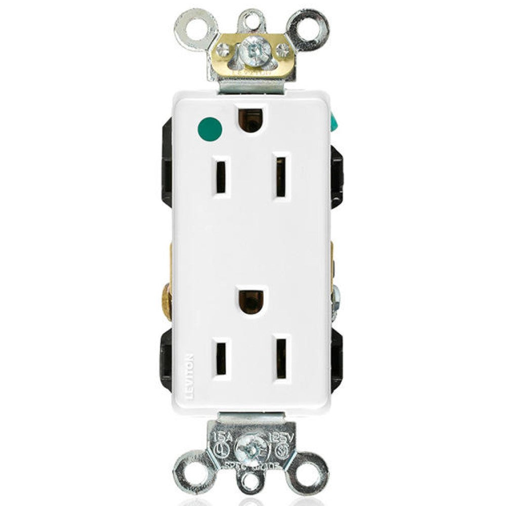 CONTACTO DUPLEX DECORA PLUS GDO. HOSP. 2P-3H 15A/125V. BLANCO