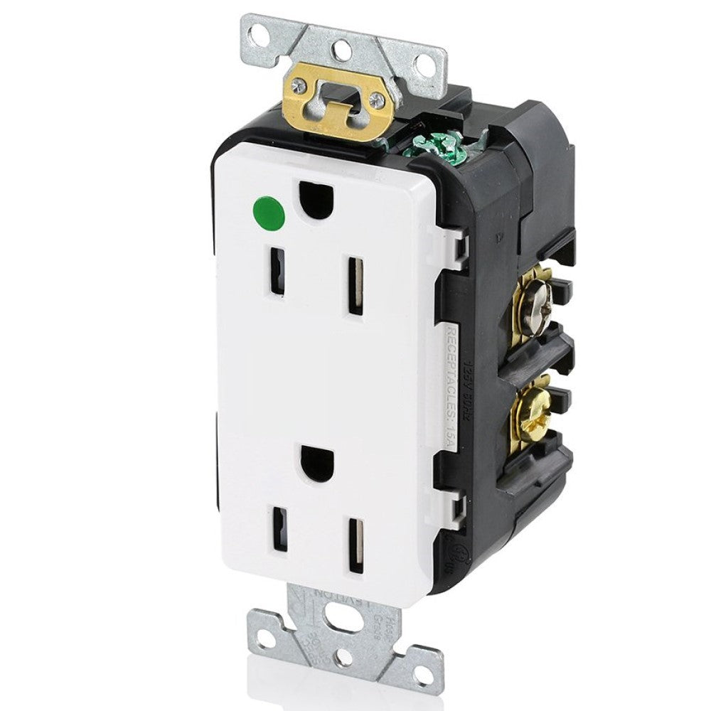 CONTACTO DUPLEX DECORA PLUS GDO. HOSP. 2P-3H 15A/125V. BLANCO