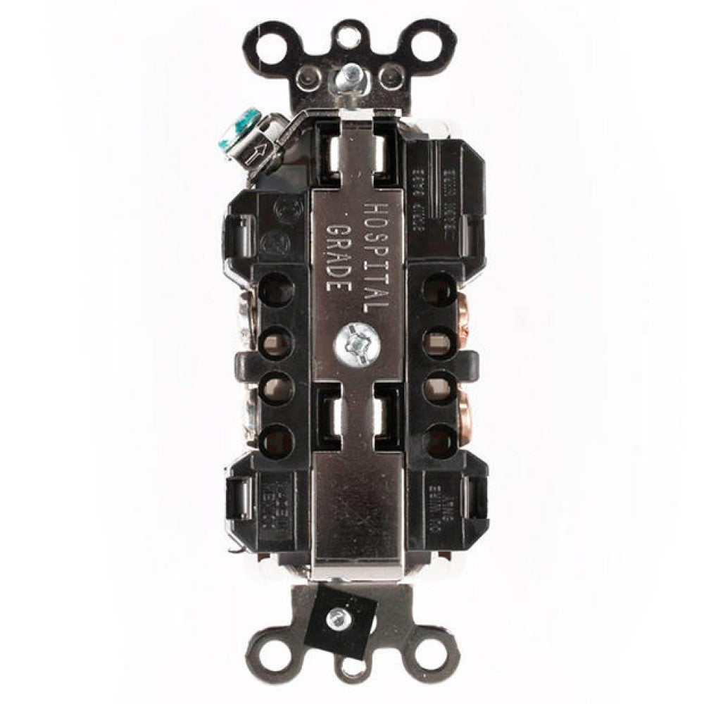 CONTACTO DUPLEX DECORA PLUS GDO. HOSP. 2P-3H 15A/125V. BLANCO