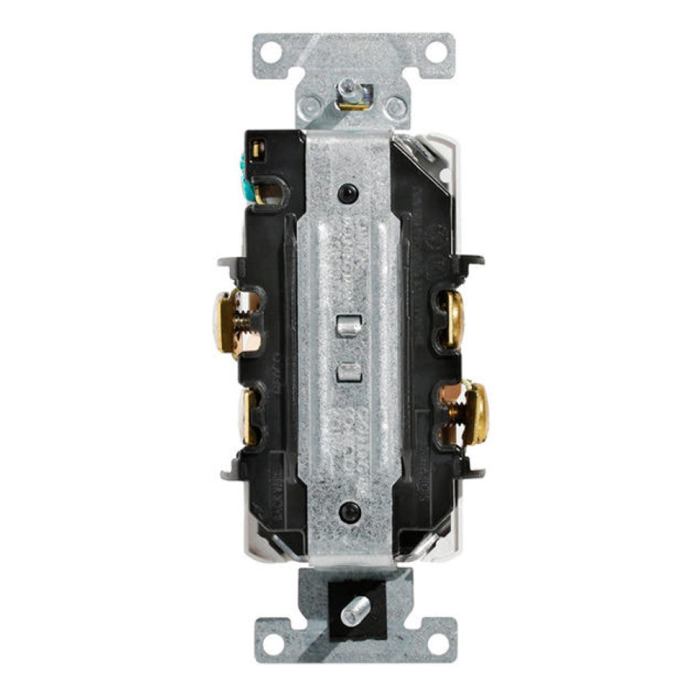 RECEPTACULO DUPLEX DECORA PLUS T.A. H 2P 3H 15A 125V NEGRO LEVITON ***SIN T.E.***