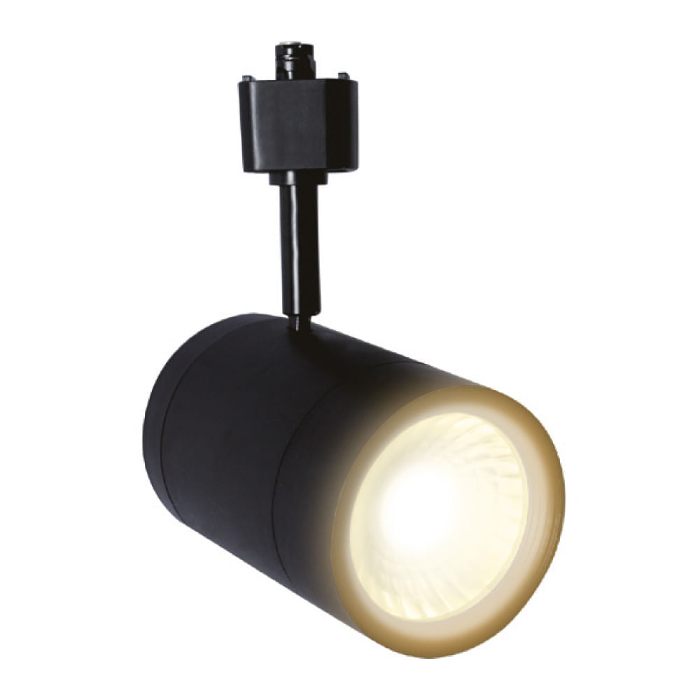SPOT DE RIEL LED INDUS TECNOLITE DIRIGIBLE DE INTERIOR 16W LUZ SUAVE CÁLIDA