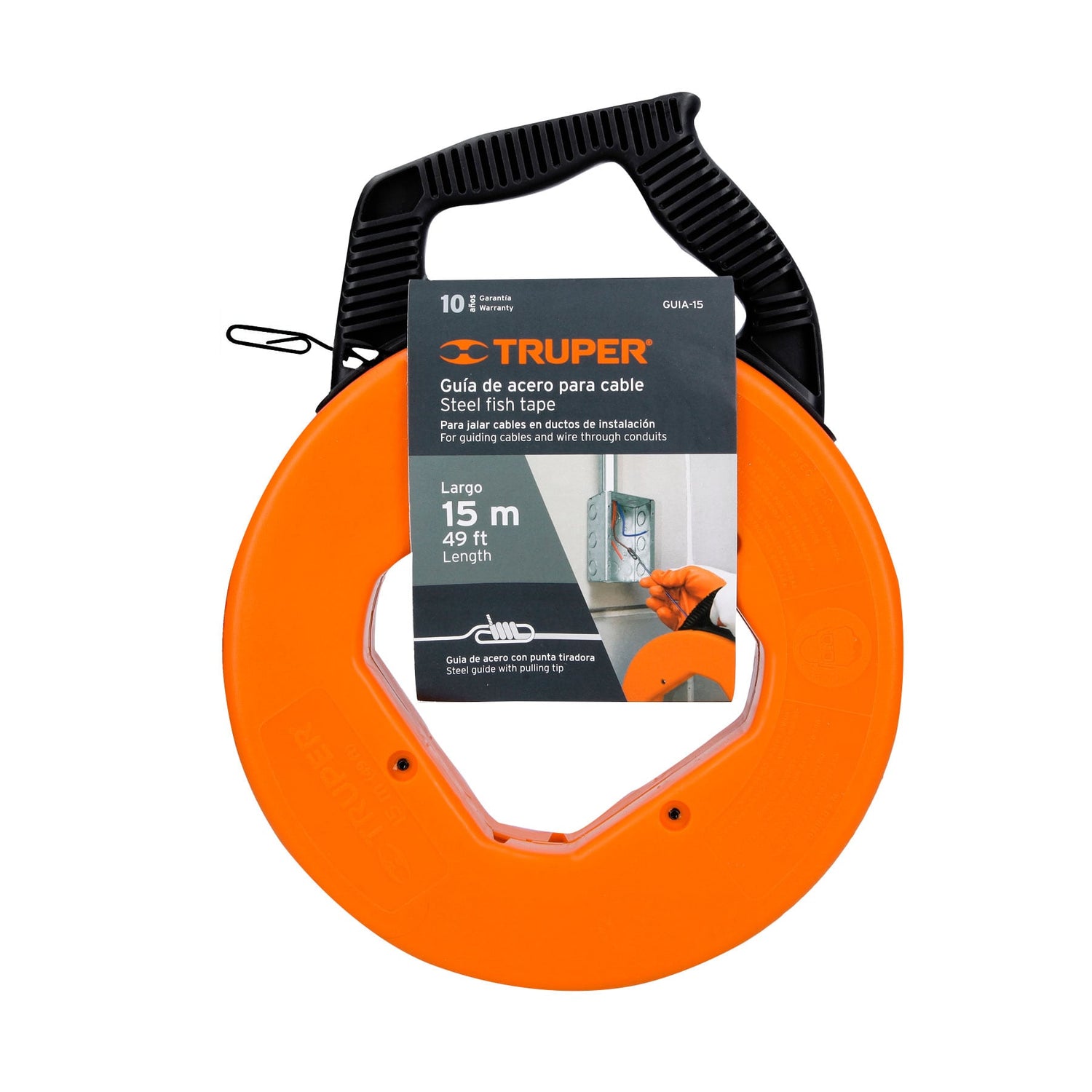 GUIA DE ACERO PARA CABLE 15MTS. 1.5X3MM GUIA-15 17751 TRUPER *** OFRECER 56331 ***