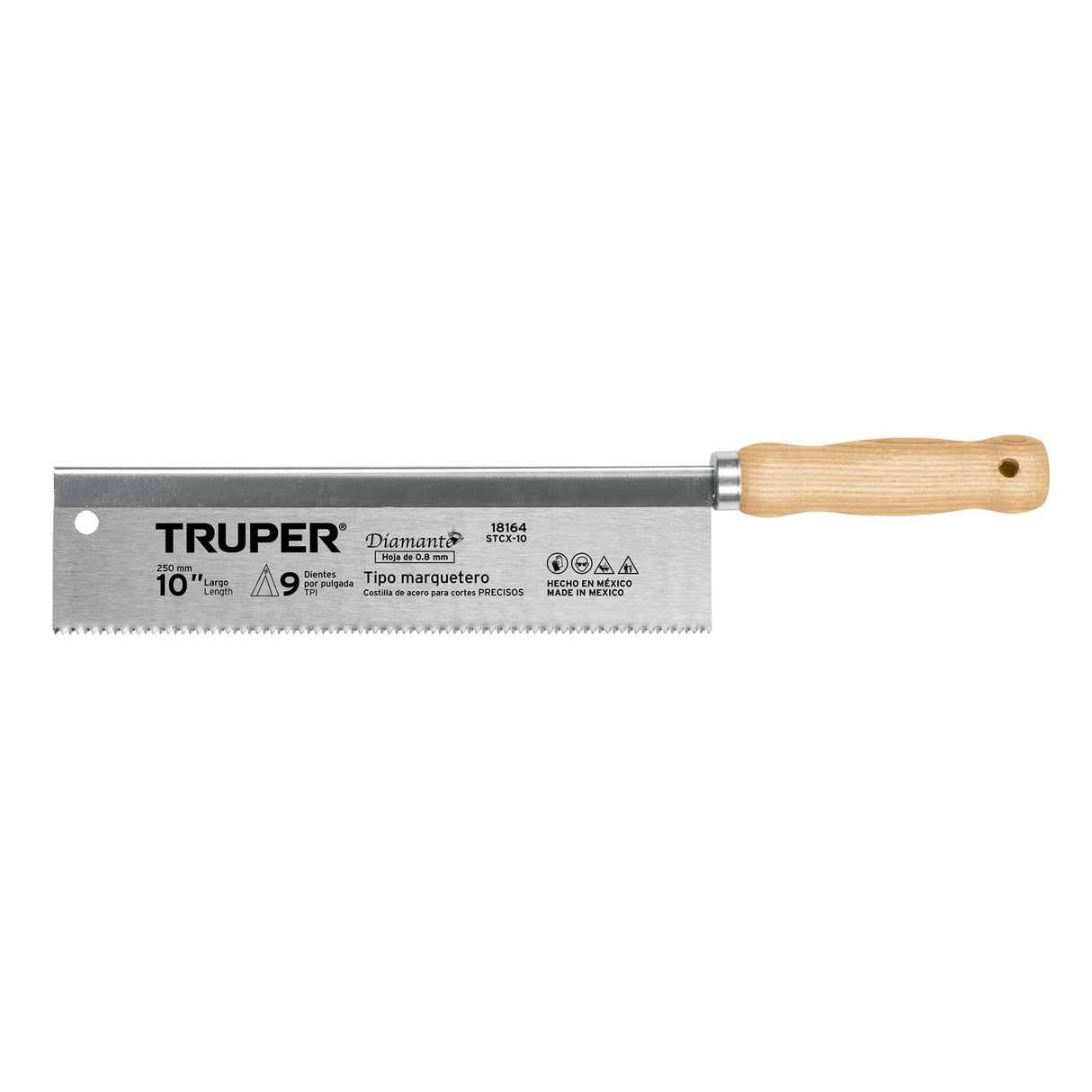 SERRUCHO TIPO MARQUETERO 9DPP HOJA 10" (25CMS) STCX-10 18164 TRUPER