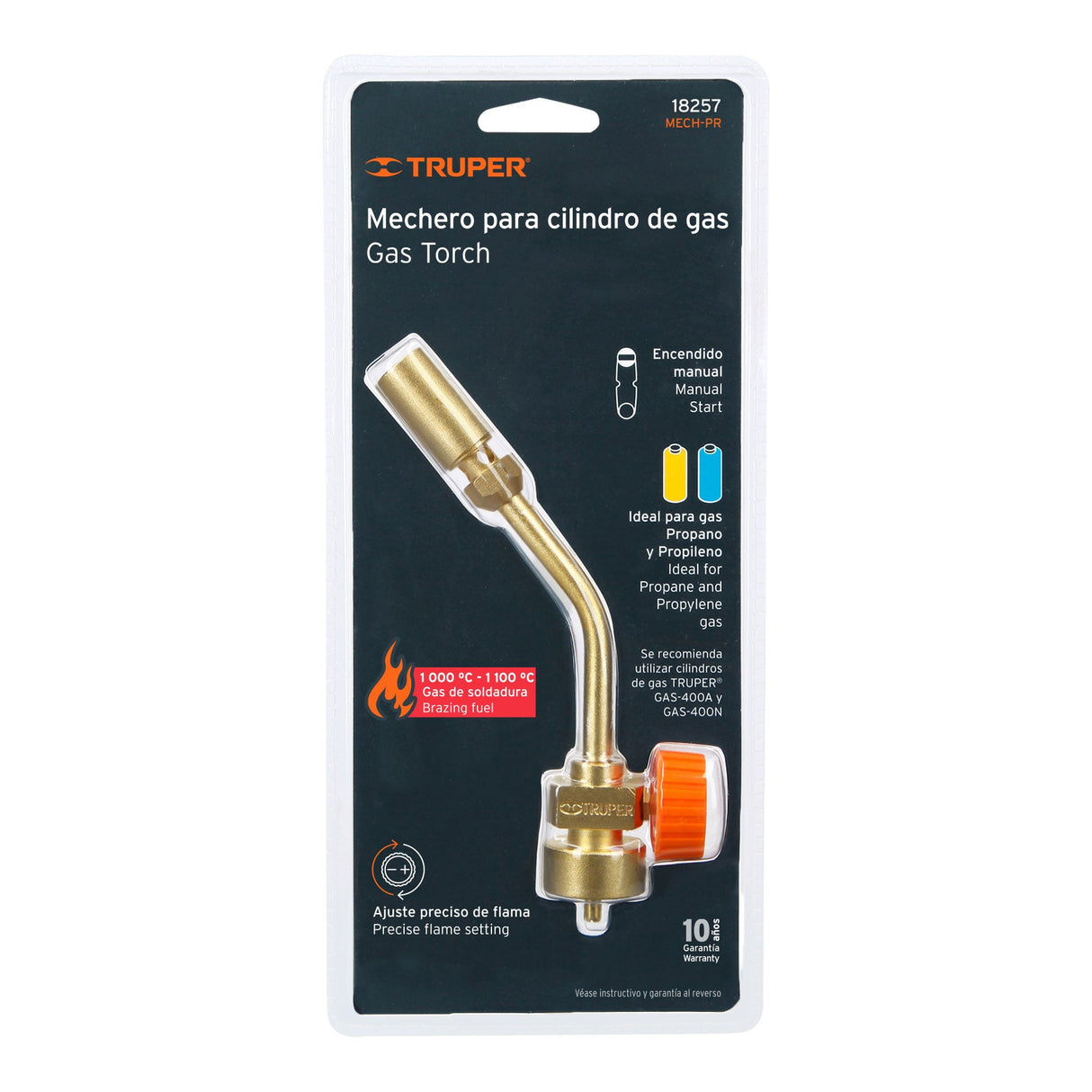 MECHERO PARA TANQUE DE GAS PROPANO MCA TRUPER