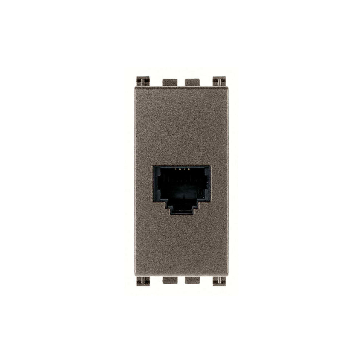 TOMA TELEFONICA 1 MOD. RJ11 6 POSICIONES 4 CONTACTOS METAL ARKE VIMAR