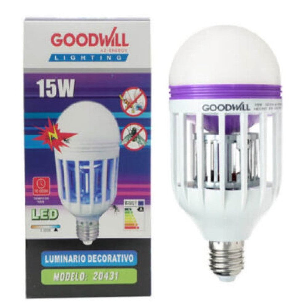 LAMPARA MATAINSECTOS 15W. LED E27/E26 20431 GOODWILL
