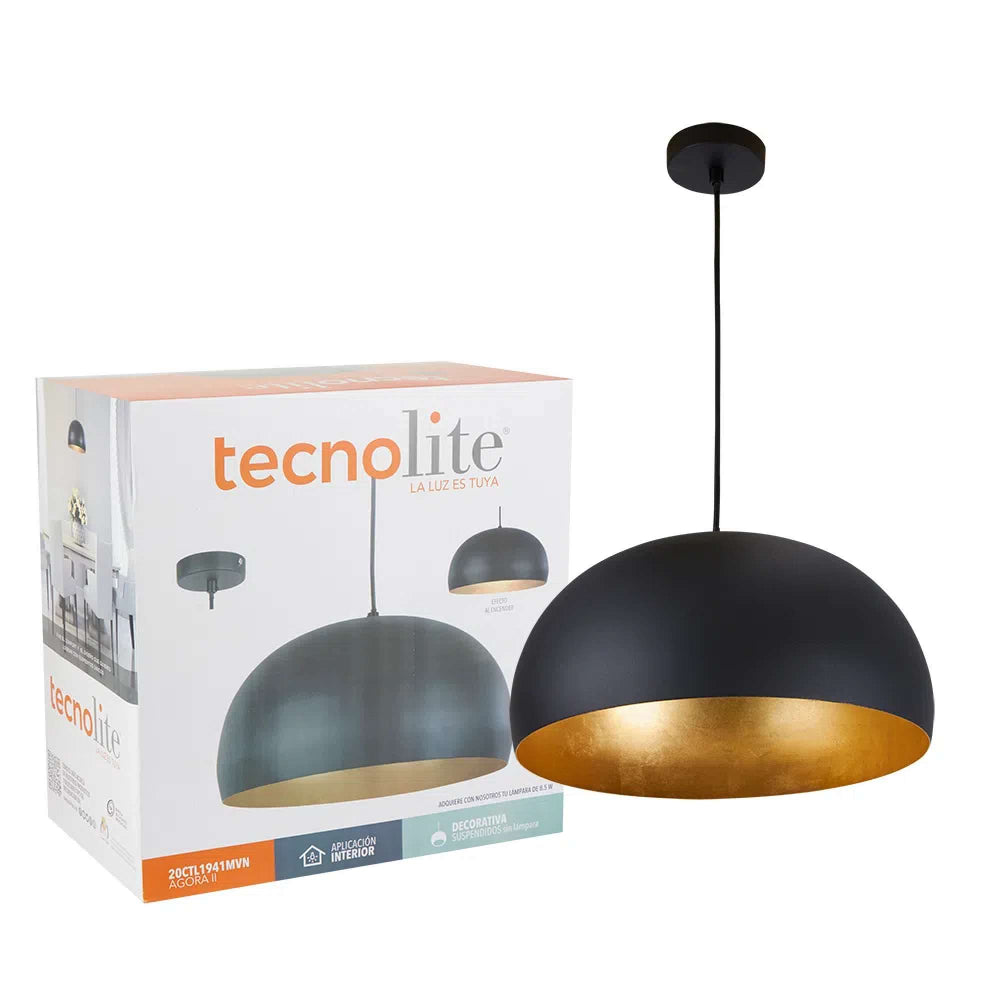 LÁMPARA DE INTERIOR TECNOLITE AGORA II PARA SUSPENDER BASE E27