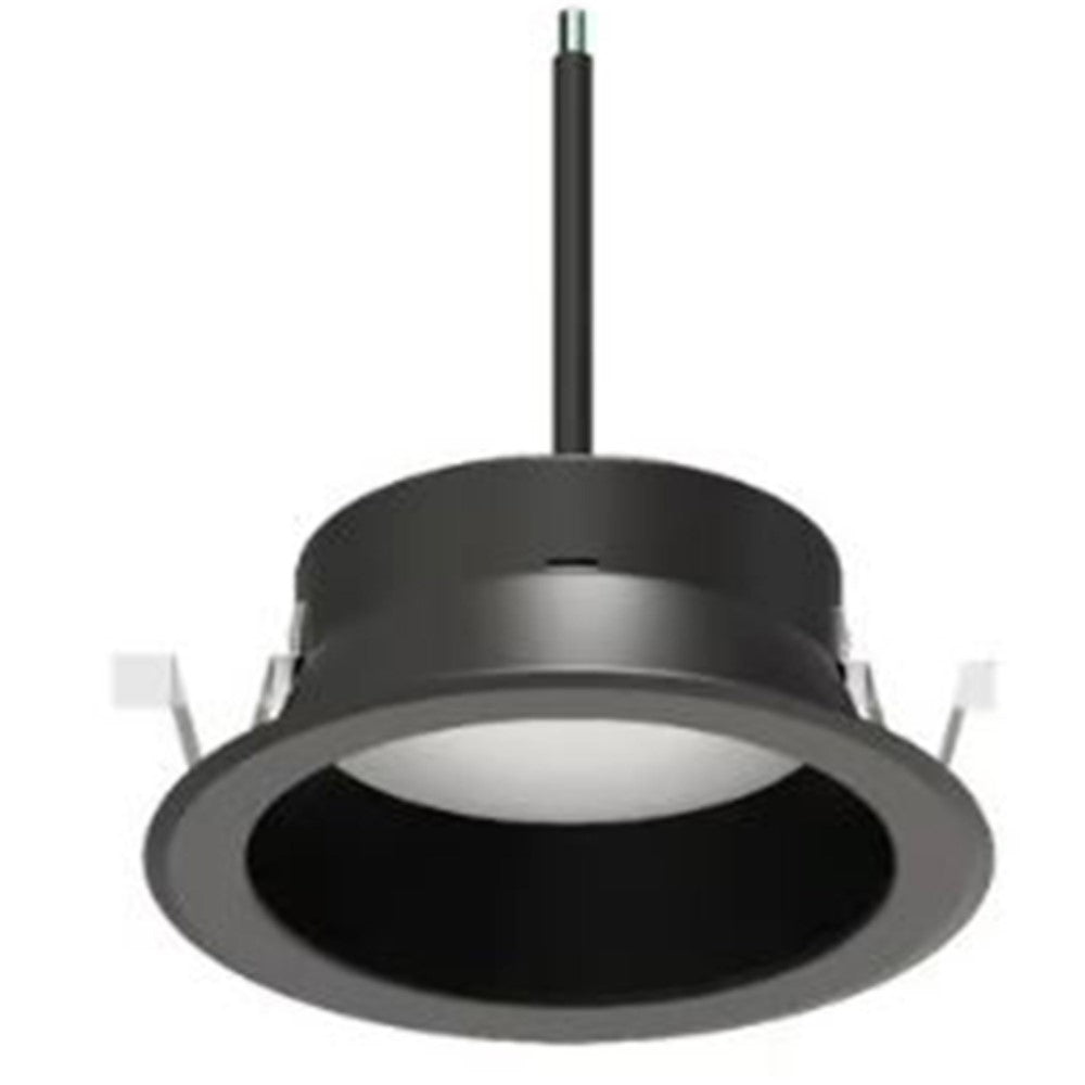LUMINARIO INT. EMPOT. TECHO 20W/100-277V. 3000K NEGRO LUZ SUAVE CALIDA KAMUY