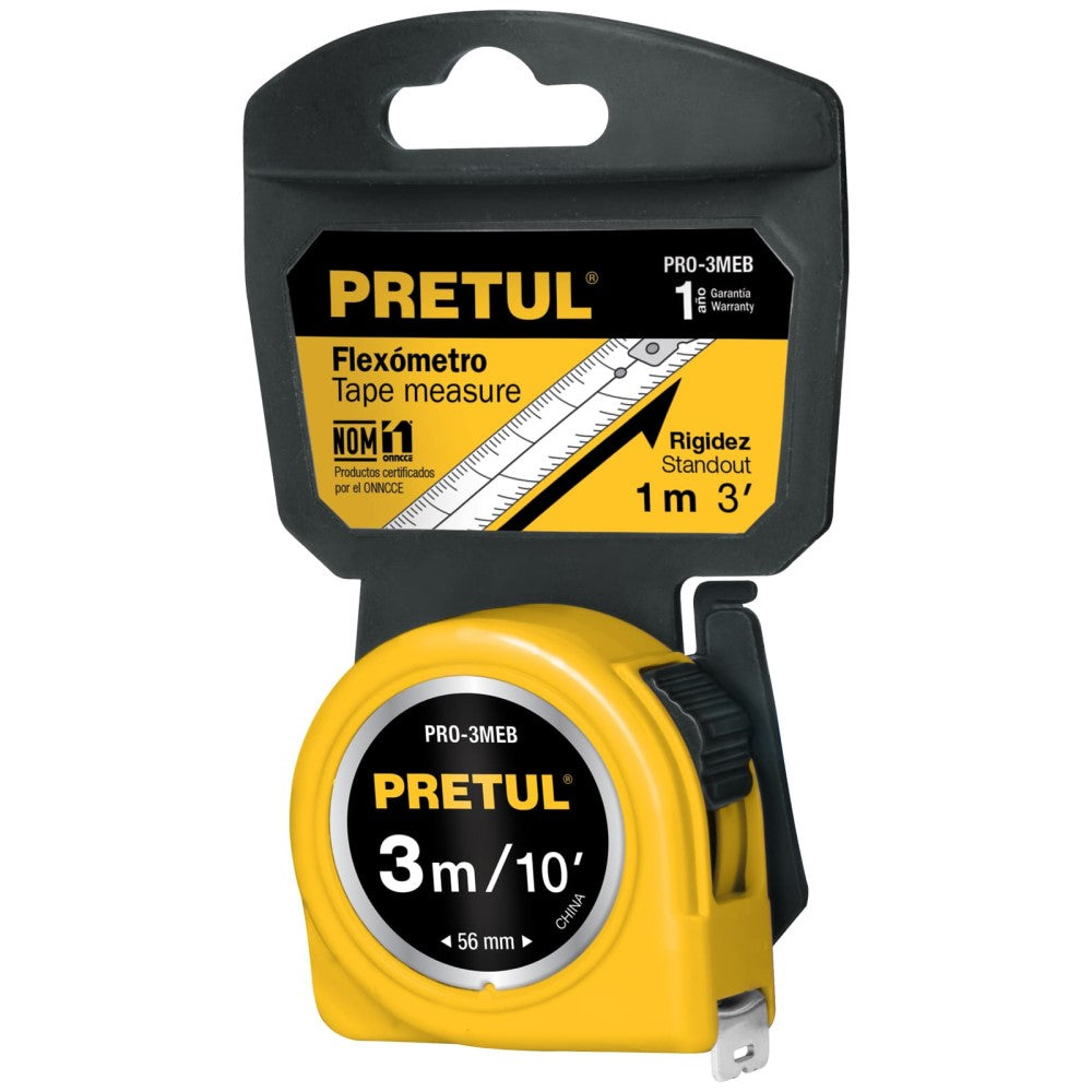 FLEXOMETRO DE 3 METROS 21605 TRUPER PRETUL