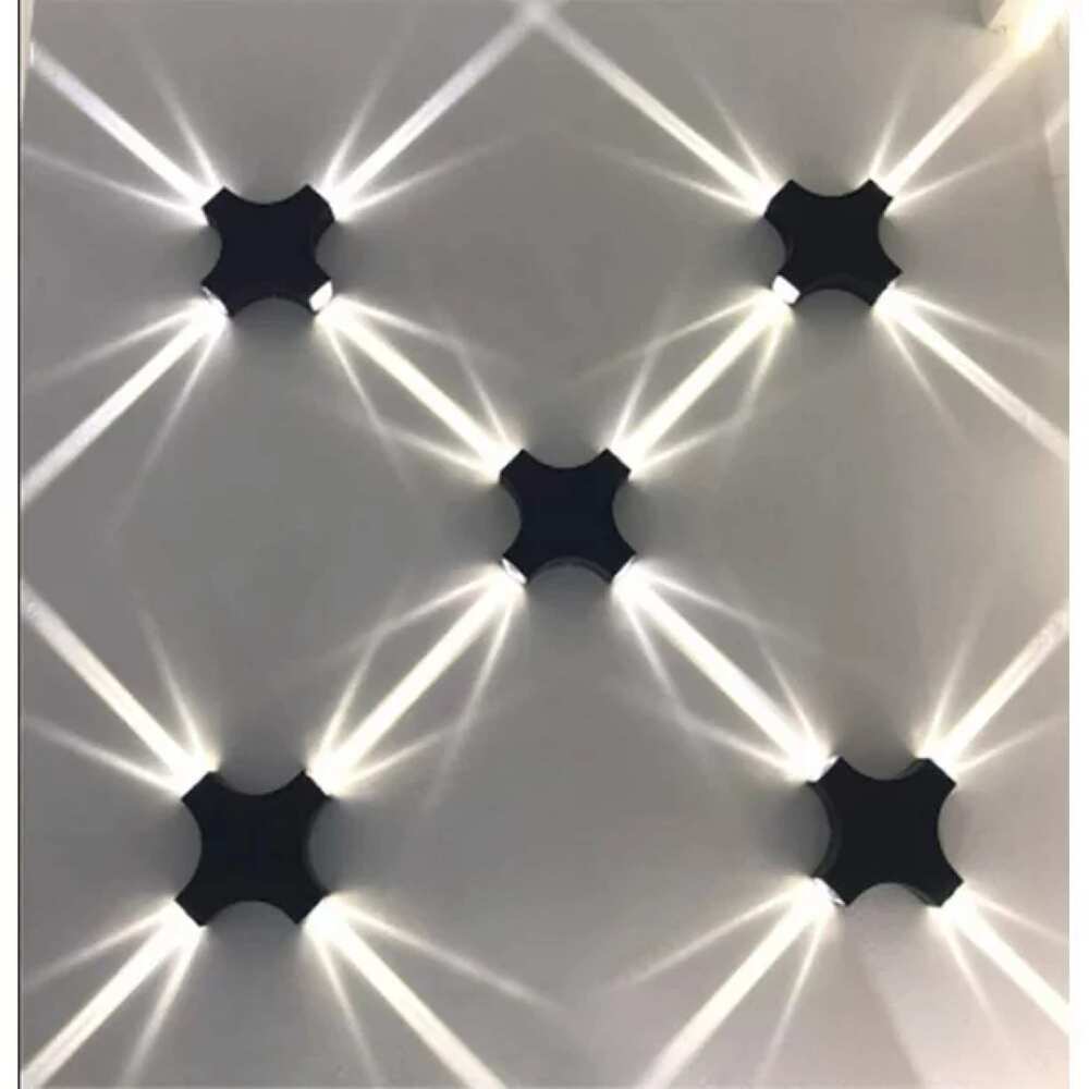 LAMPARA LED PARED 4X3 12W LUZ BLANCA MCA GOODWILL