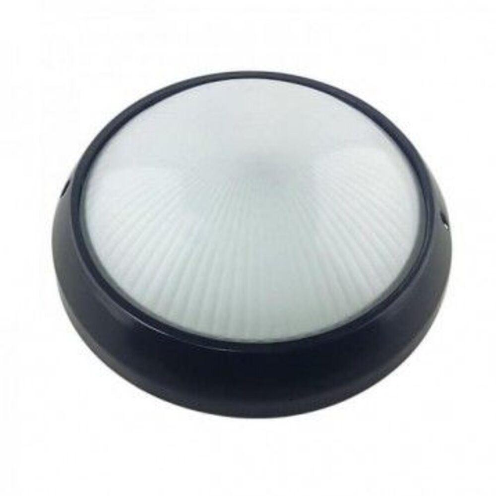 226N PLAFON EXTERIOR REDONDO LISO NEGRO IIDSA