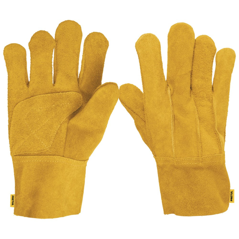 GUANTES DE CARNAZA CORTOS PRETUL