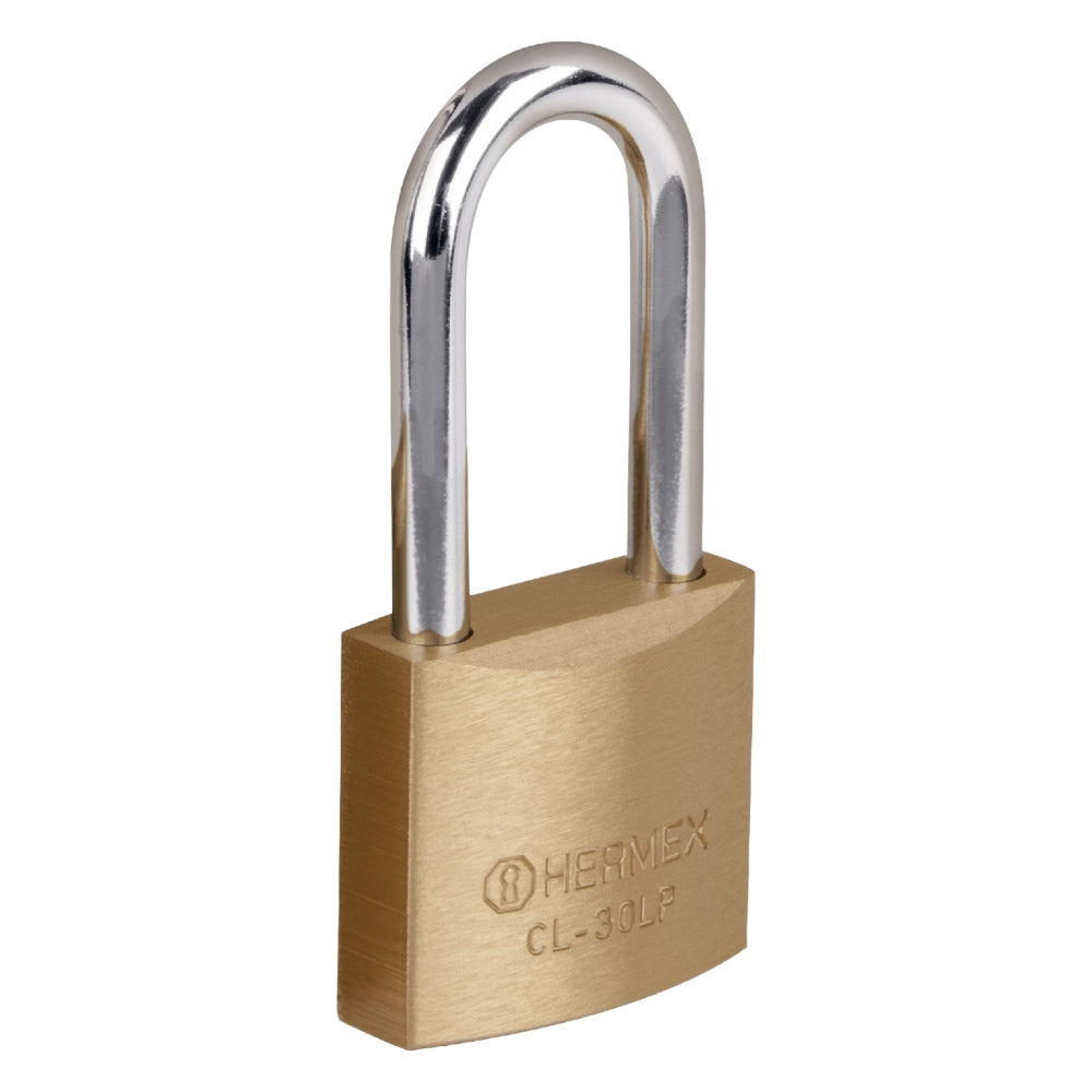 CANDADO DE LATON 30MM GANCHO LARGO BLISTER HERMEX BASIC MCA TRUPER
