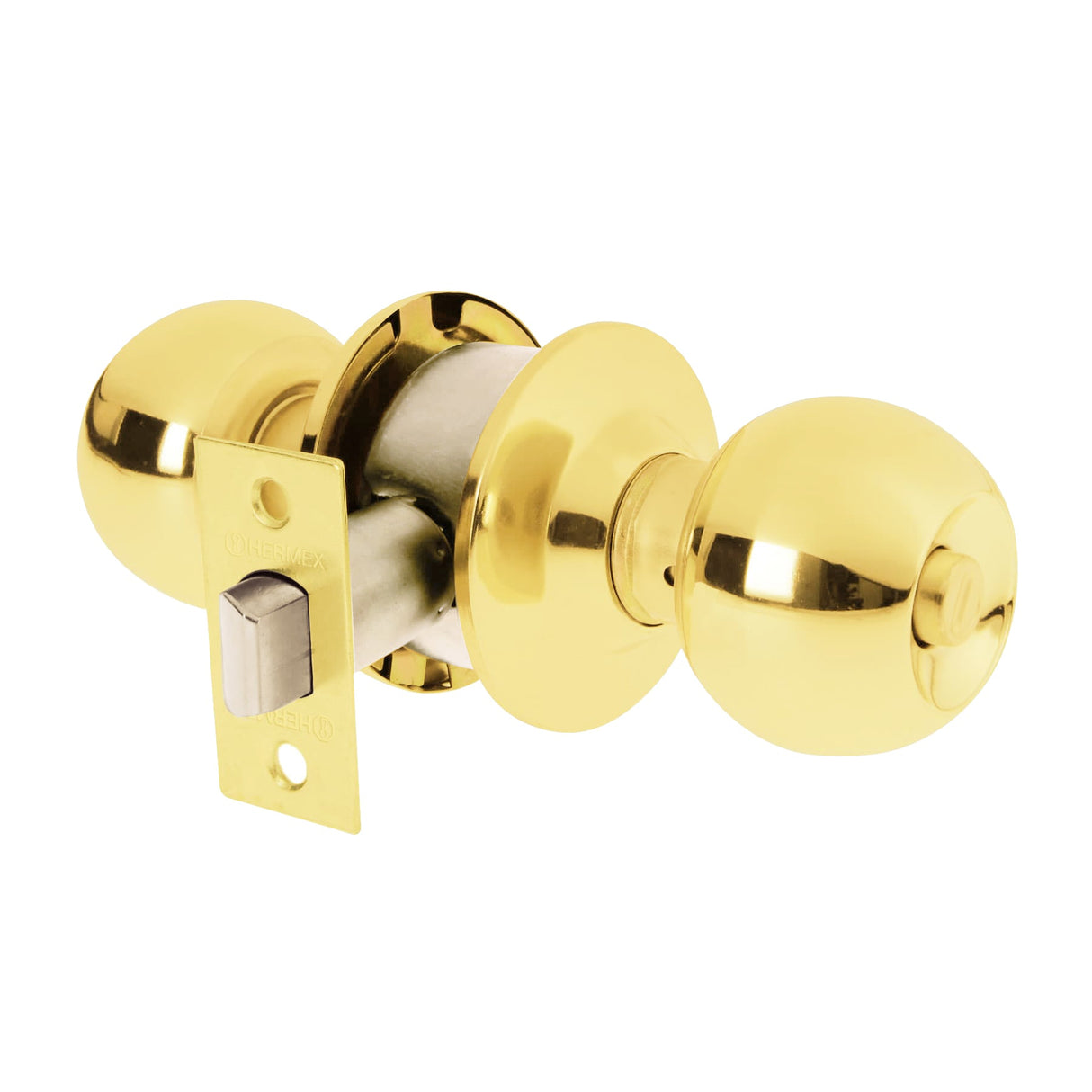 CERRADURA DE POMO TIPO ESFERA BAÑO 23566 HERMEX