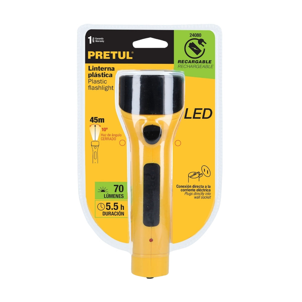 LINTERNA RECARGABLE LED 70LM. LILE-5P 24080 TRUPER
