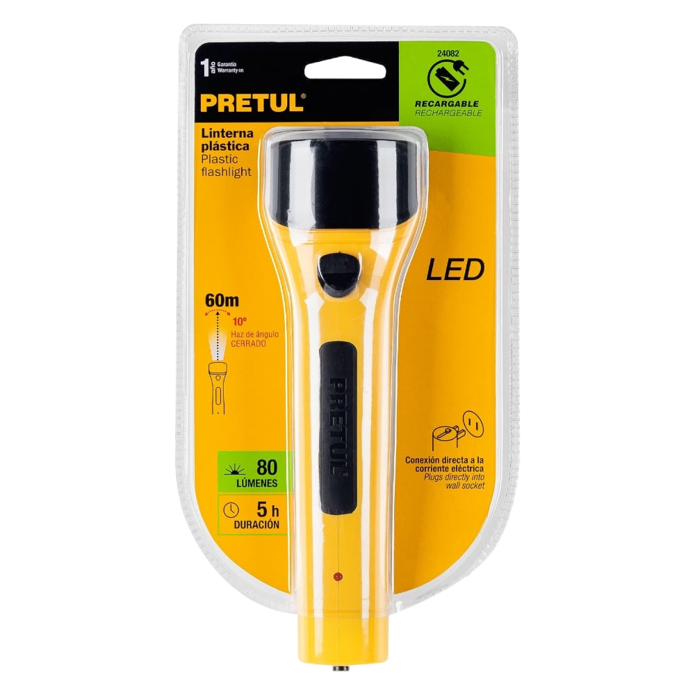 LINTERNA RECARGABLE LED 80LM. LILE-7P 24050 TRUPER