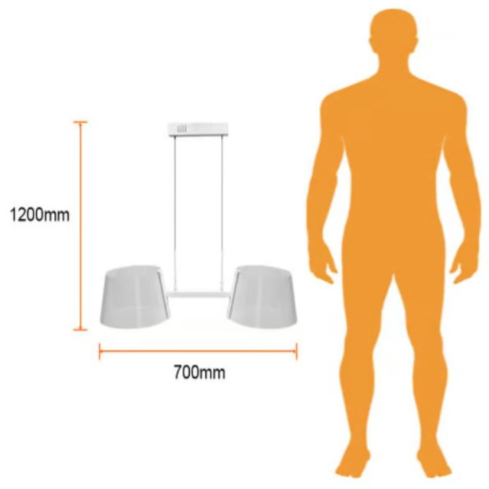 LUMINARIO INT LED 24W 100-240V 2200LM 30K BCO