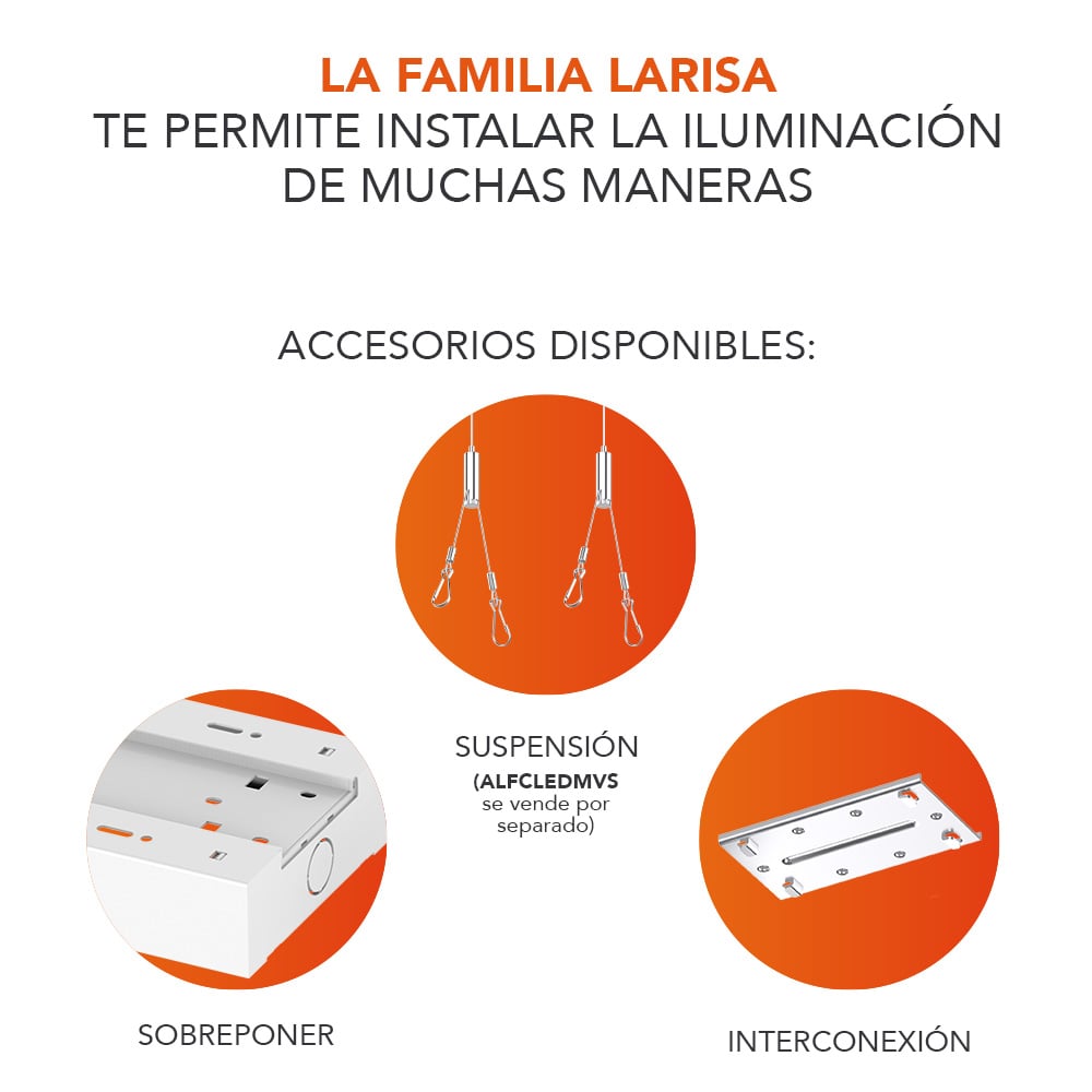 INT LED SP 24W100-240V3000LM3000-5700K LARISA I TECNOLITE