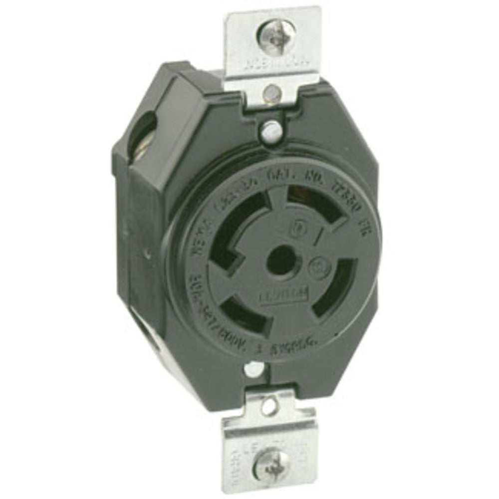 RECEPTACULO FIJO 4P 5H 30A 277/480V CONEXION A TIERRA LEVITON *** OFRECER V349 ***