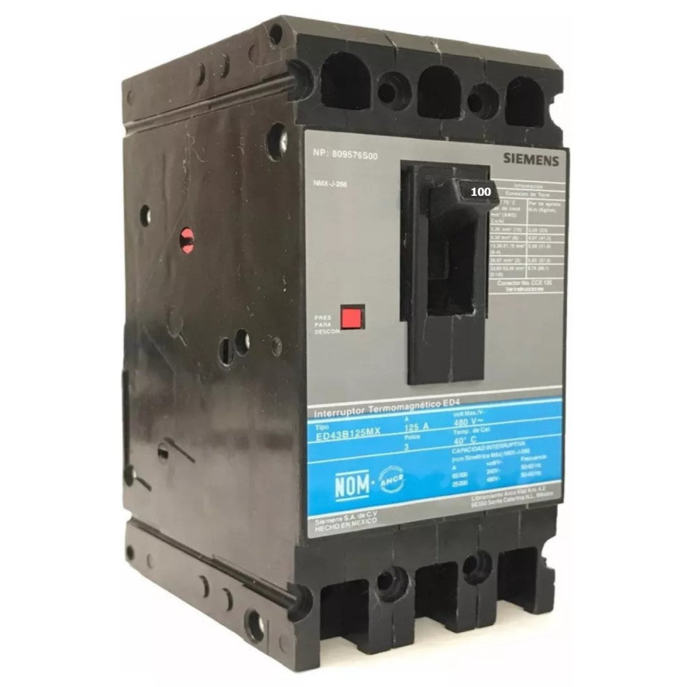 I.T.M. 3X100A/240V ED23B100MX A7B10000002711 SIEMEN